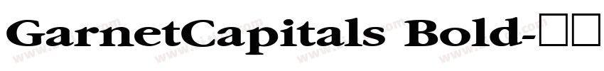 GarnetCapitals Bold字体转换